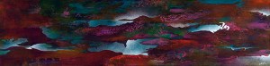 I Am Sweetly Rolling Against Your Walls and Your Shores, 15" x 60" #1276