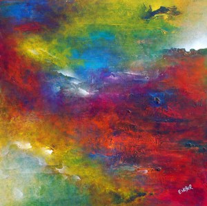 "The Journey"  36" x 36" #1053 acrylic on canvas