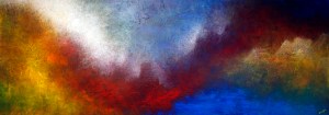 "The Shelter of Your Heart"  28" x 84" #1288 acrylic on canvas
