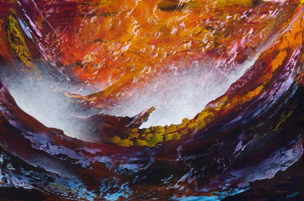 Your Lips A Holy Lamp In My Heart 24x36 #1319